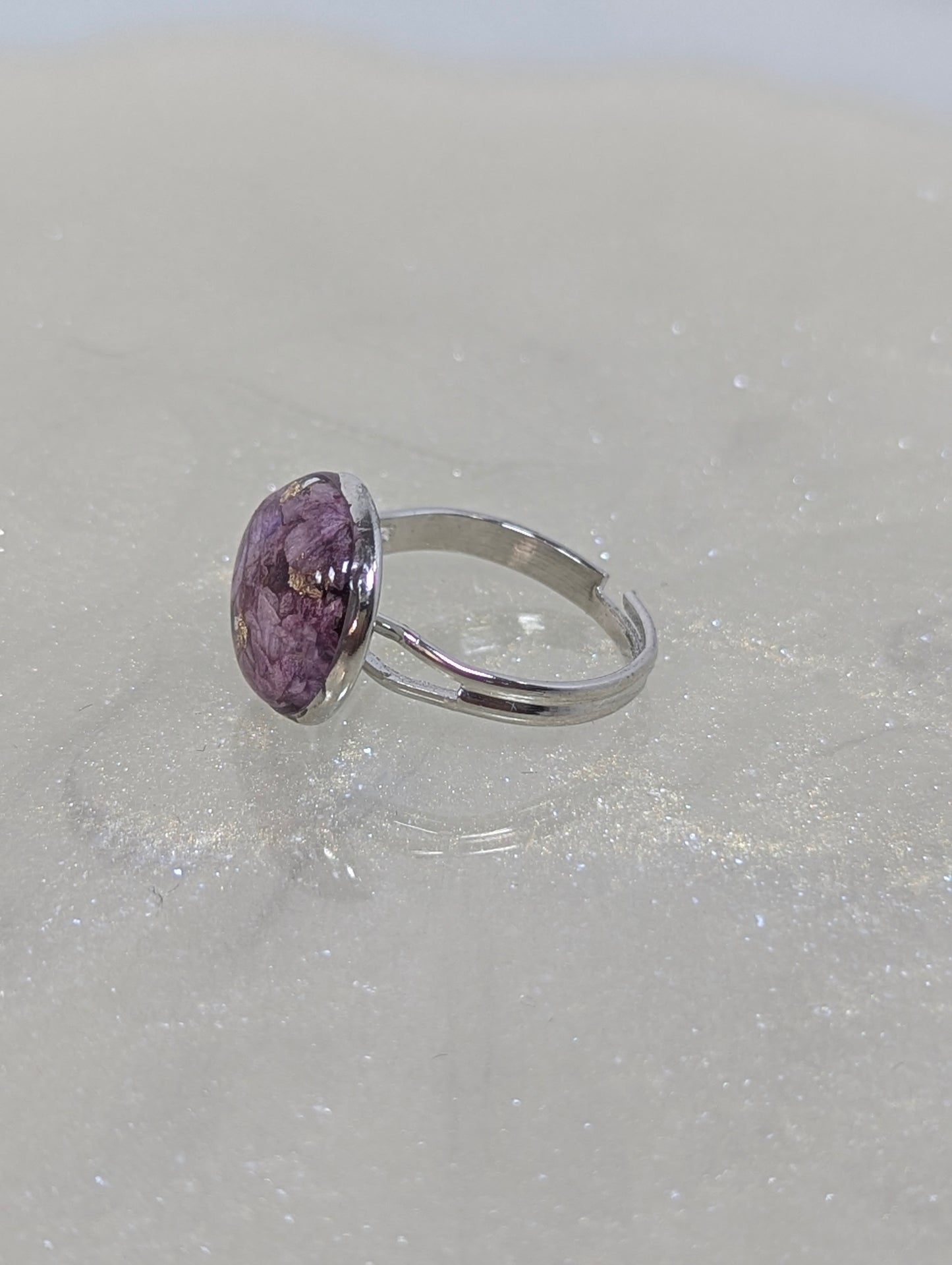Lavender Flower Ring