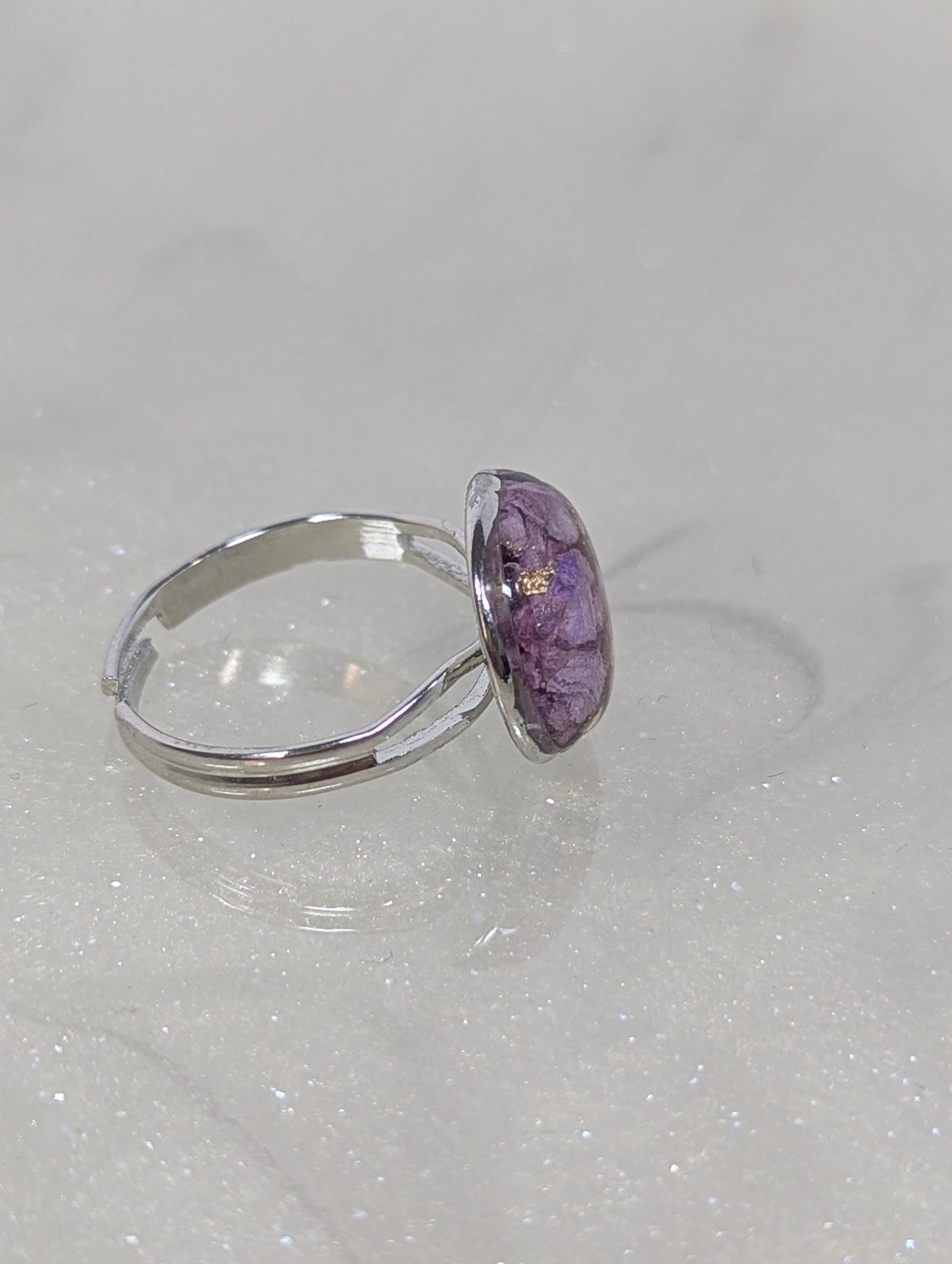 Lavender Flower Ring