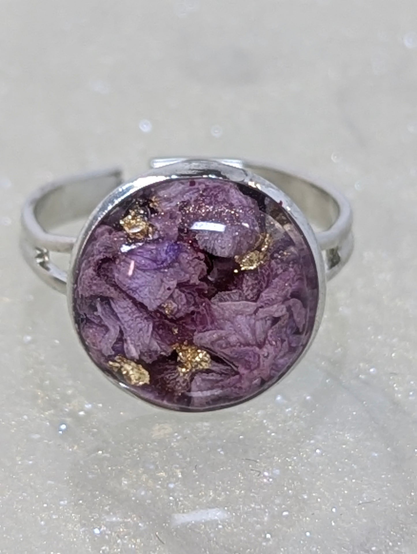 Lavender Flower Ring