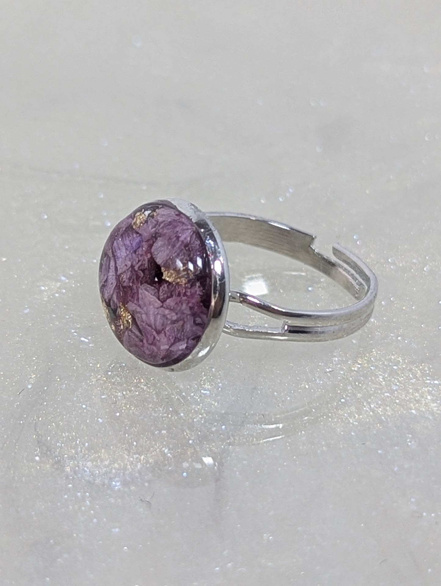 Lavender Flower Ring