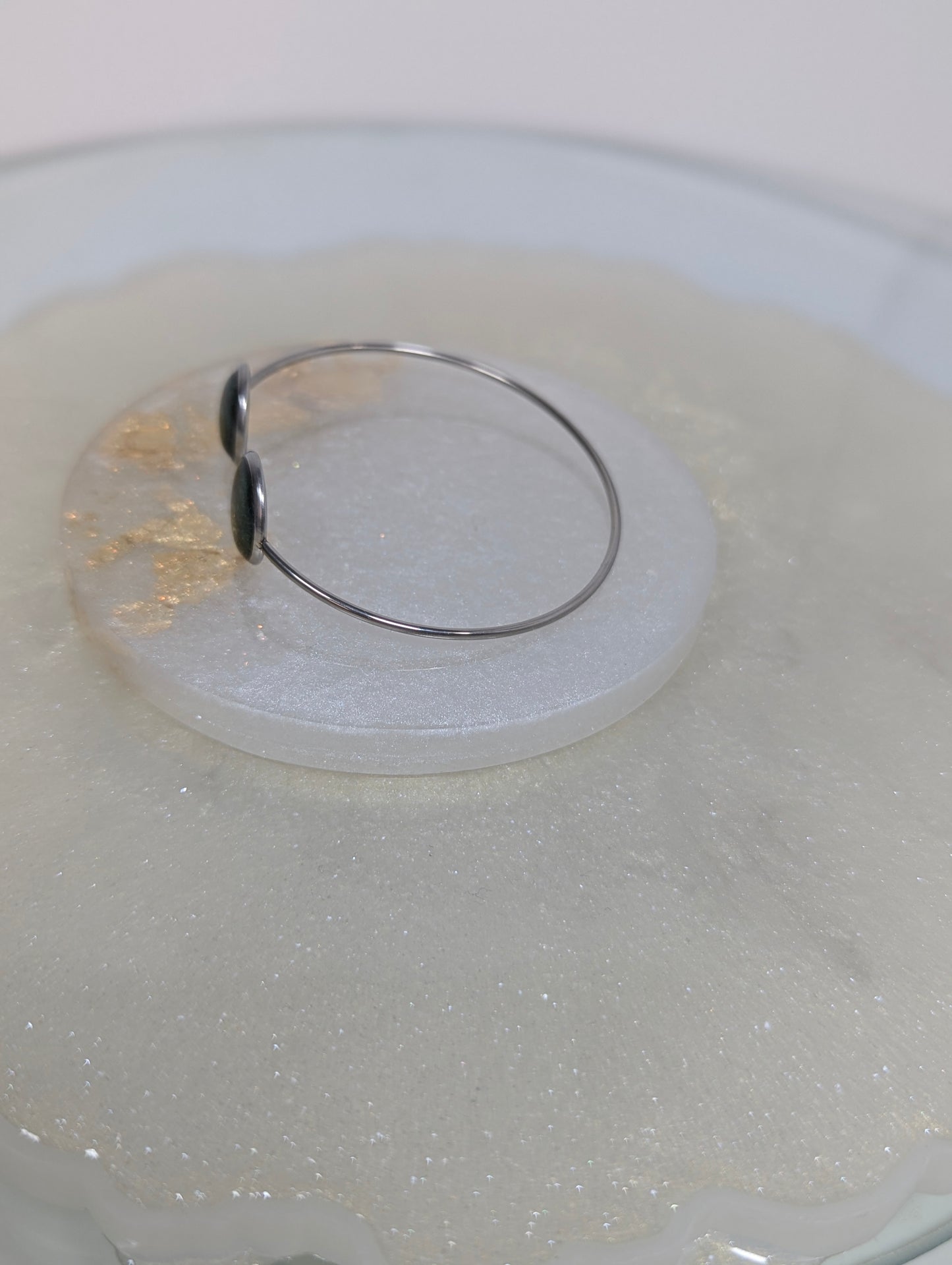 Dark Green Resin Bangle