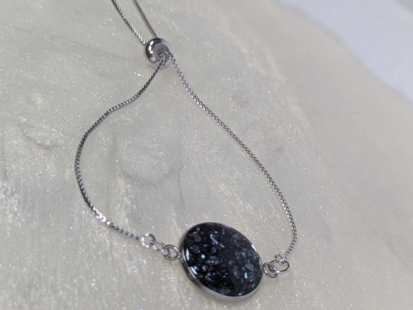 Charcoal Broken Stone Bracelet