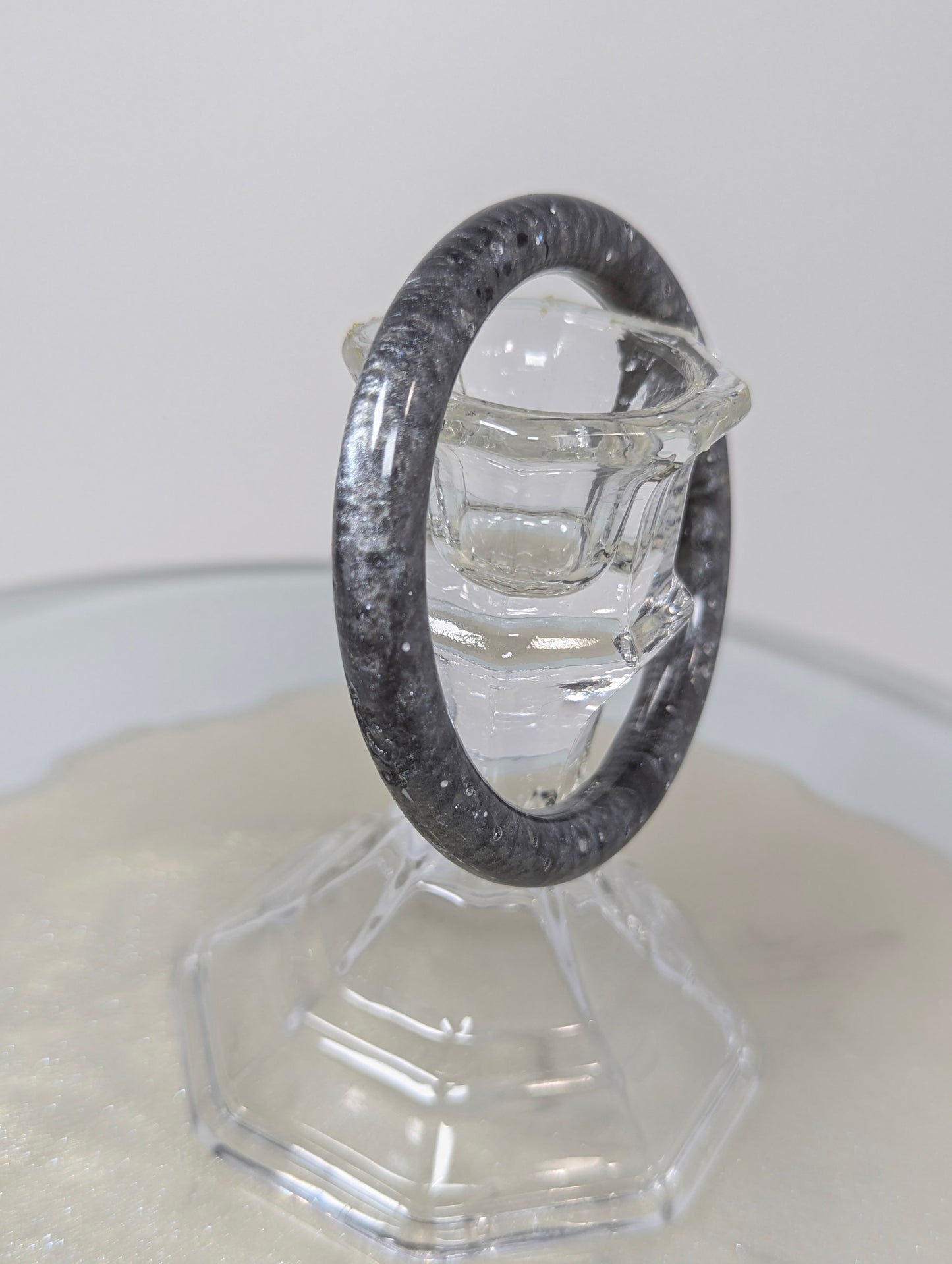 Smokey Gray Resin Bangle