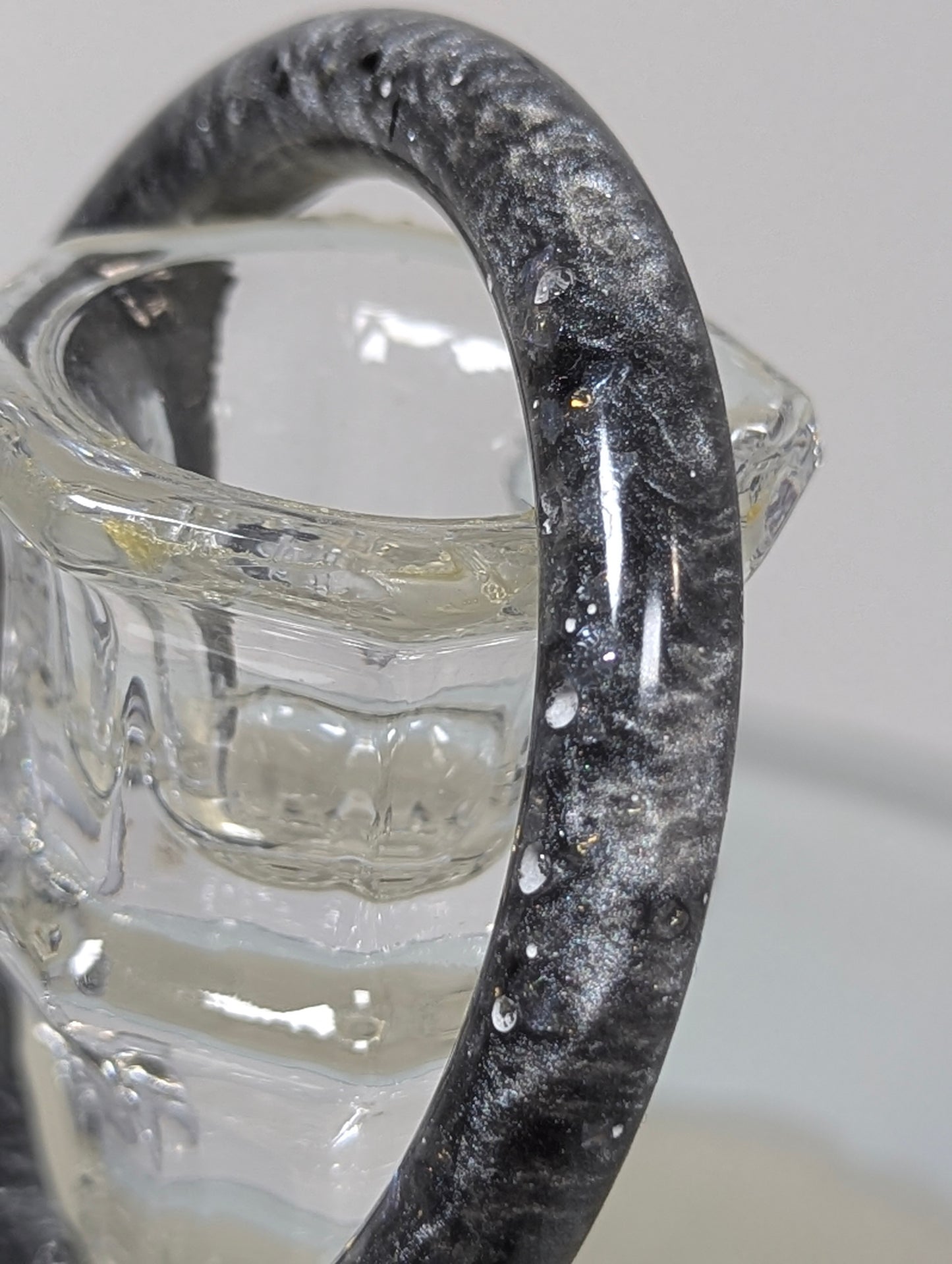 Smokey Gray Resin Bangle