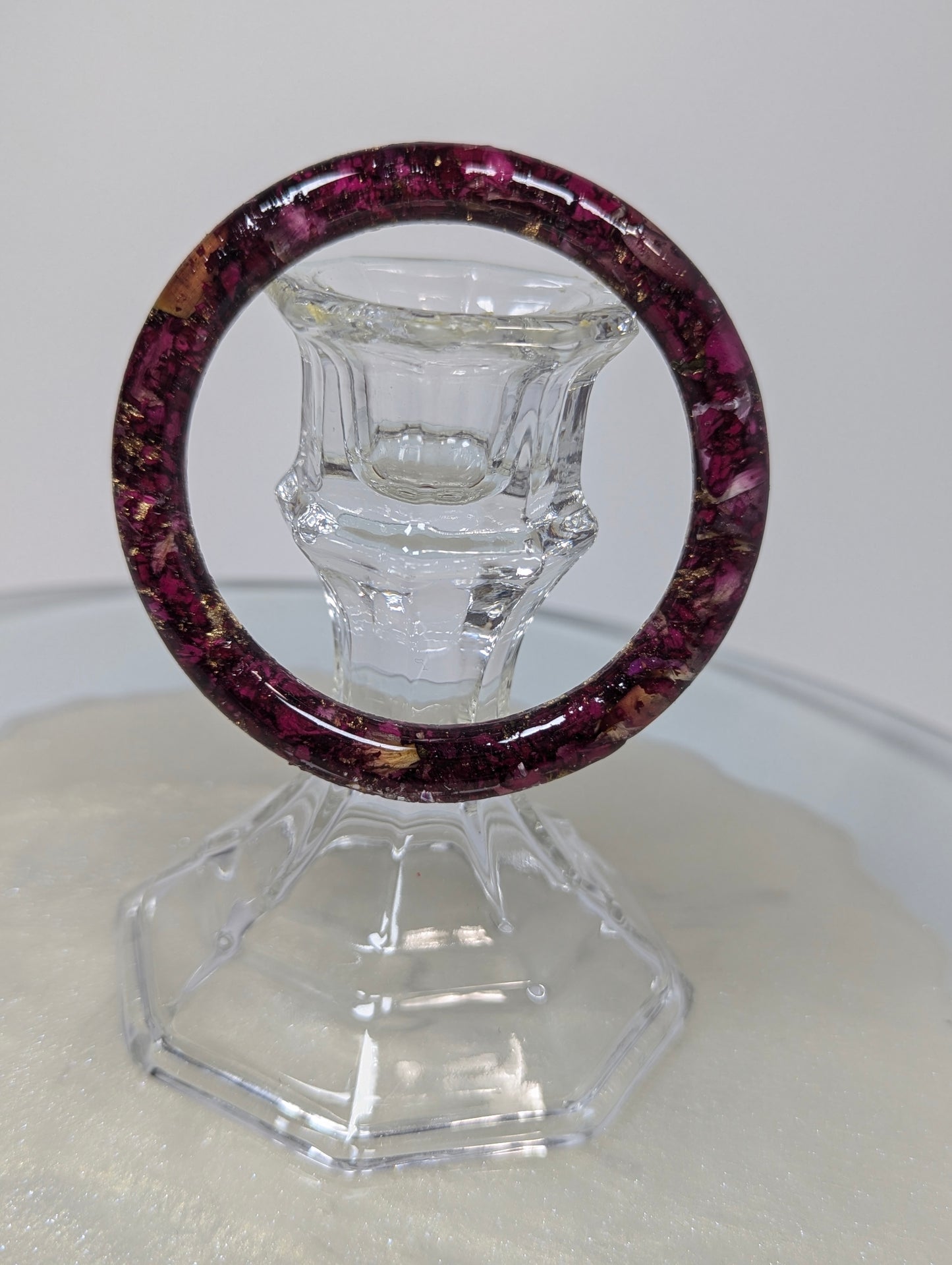 Dry Rose Petals and Gold Flakes Bangle