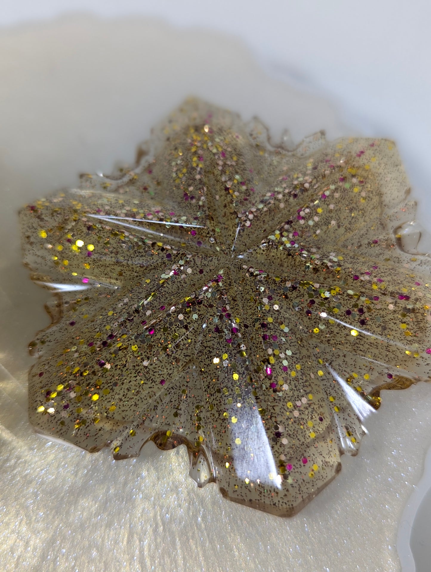 Champagne Glitter Jewelry Box