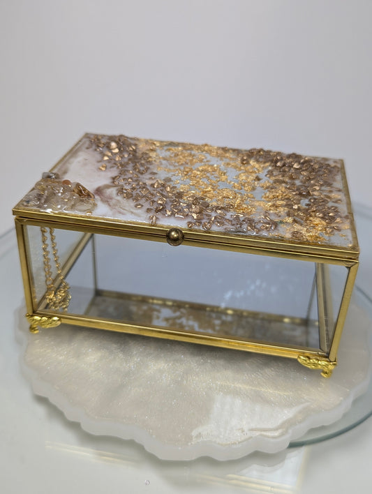 Jewelry Box with Golden Legs