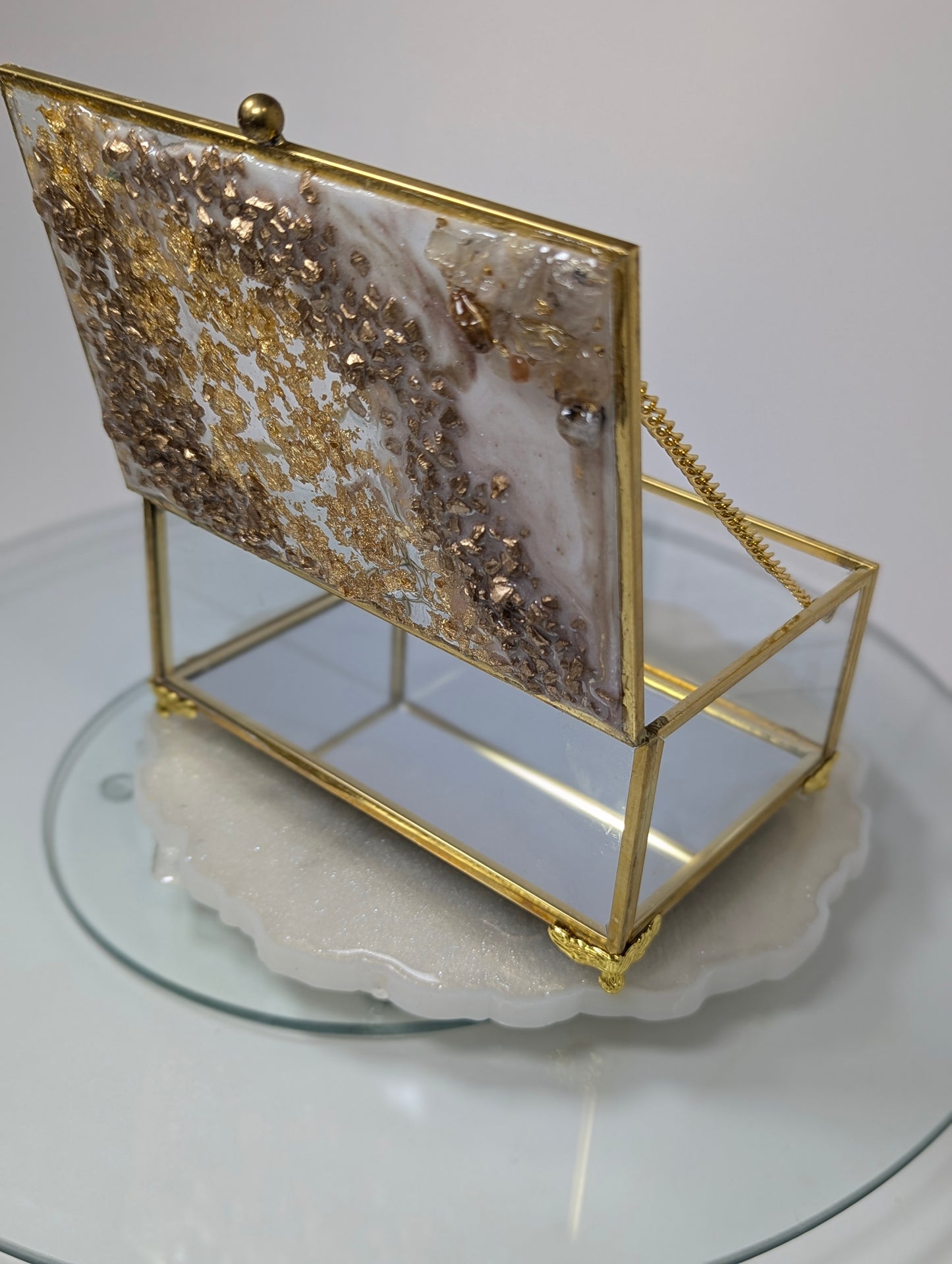 Jewelry Box with Golden Legs