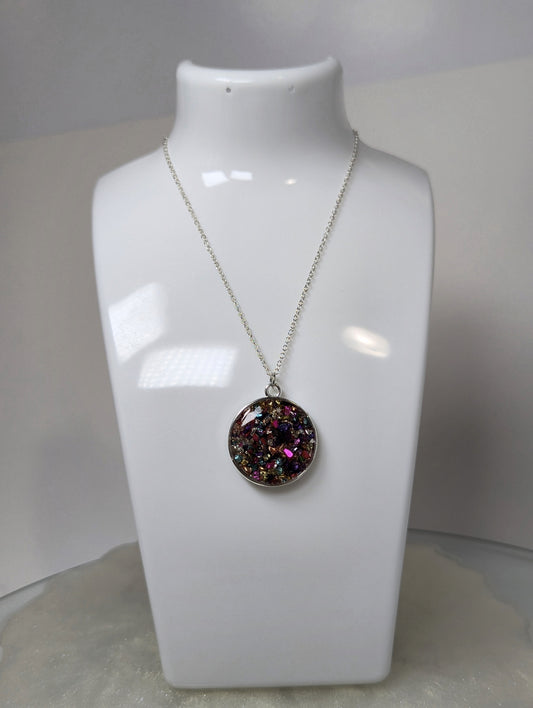 Multi Stones Resin Necklace