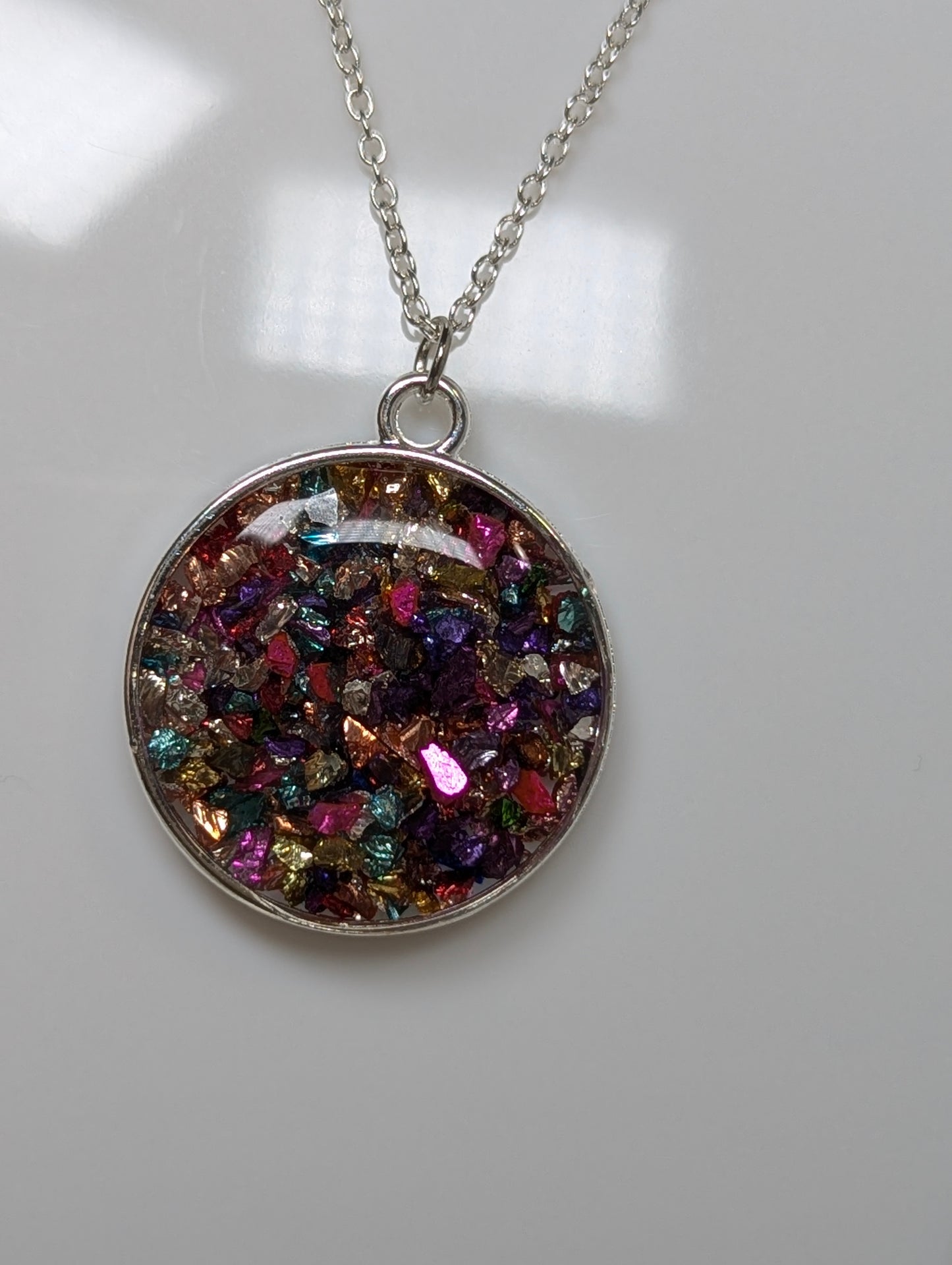 Multi Stones Resin Necklace