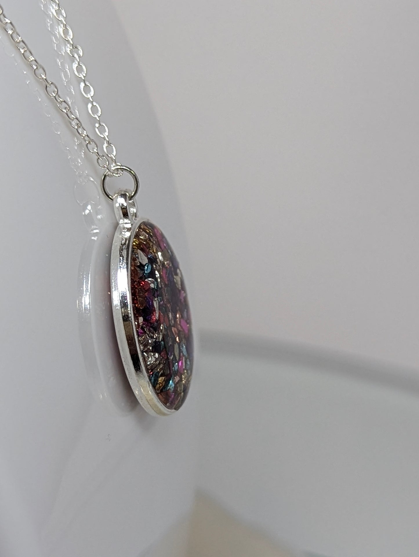 Multi Stones Resin Necklace
