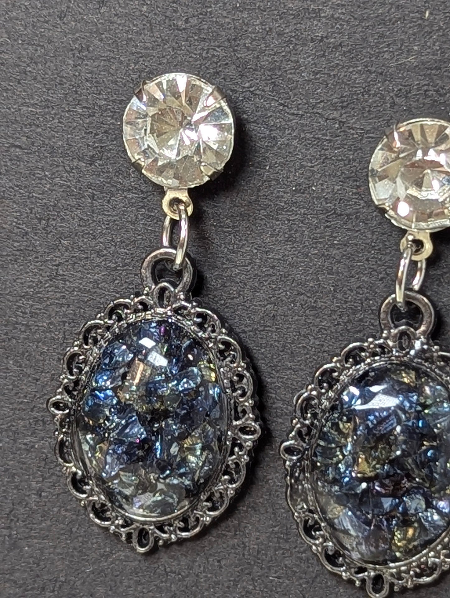 Broken Stones Resin Earrings