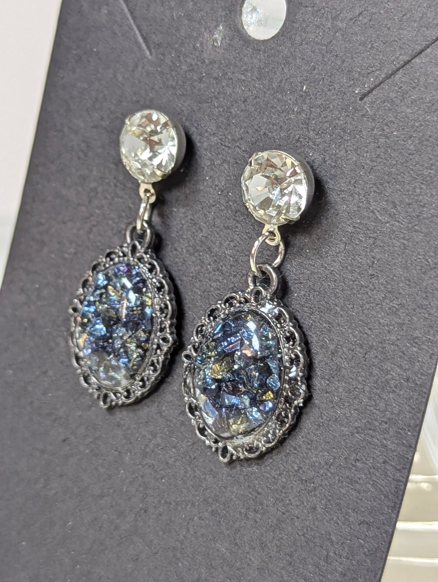 Broken Stones Resin Earrings