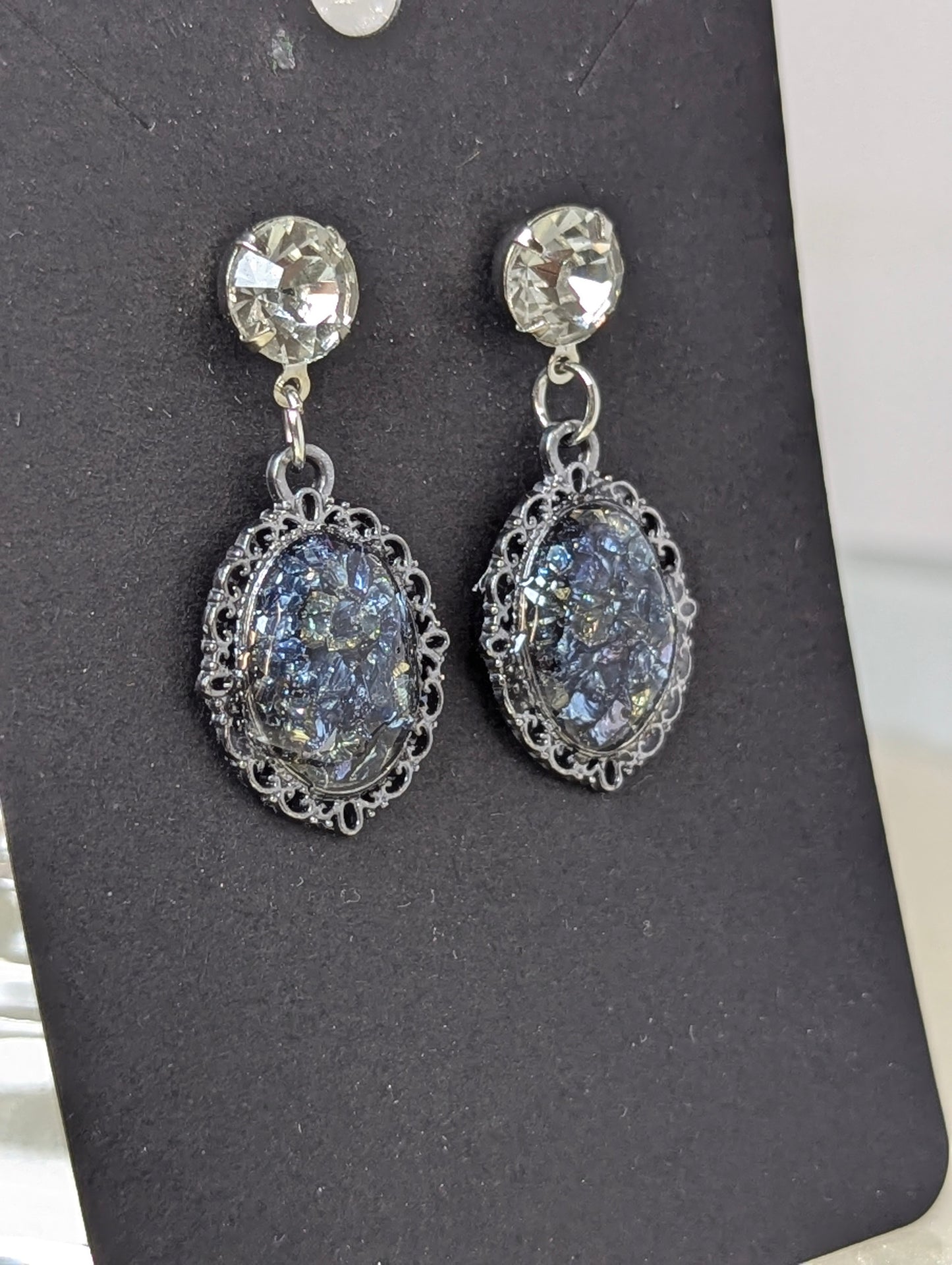 Broken Stones Resin Earrings