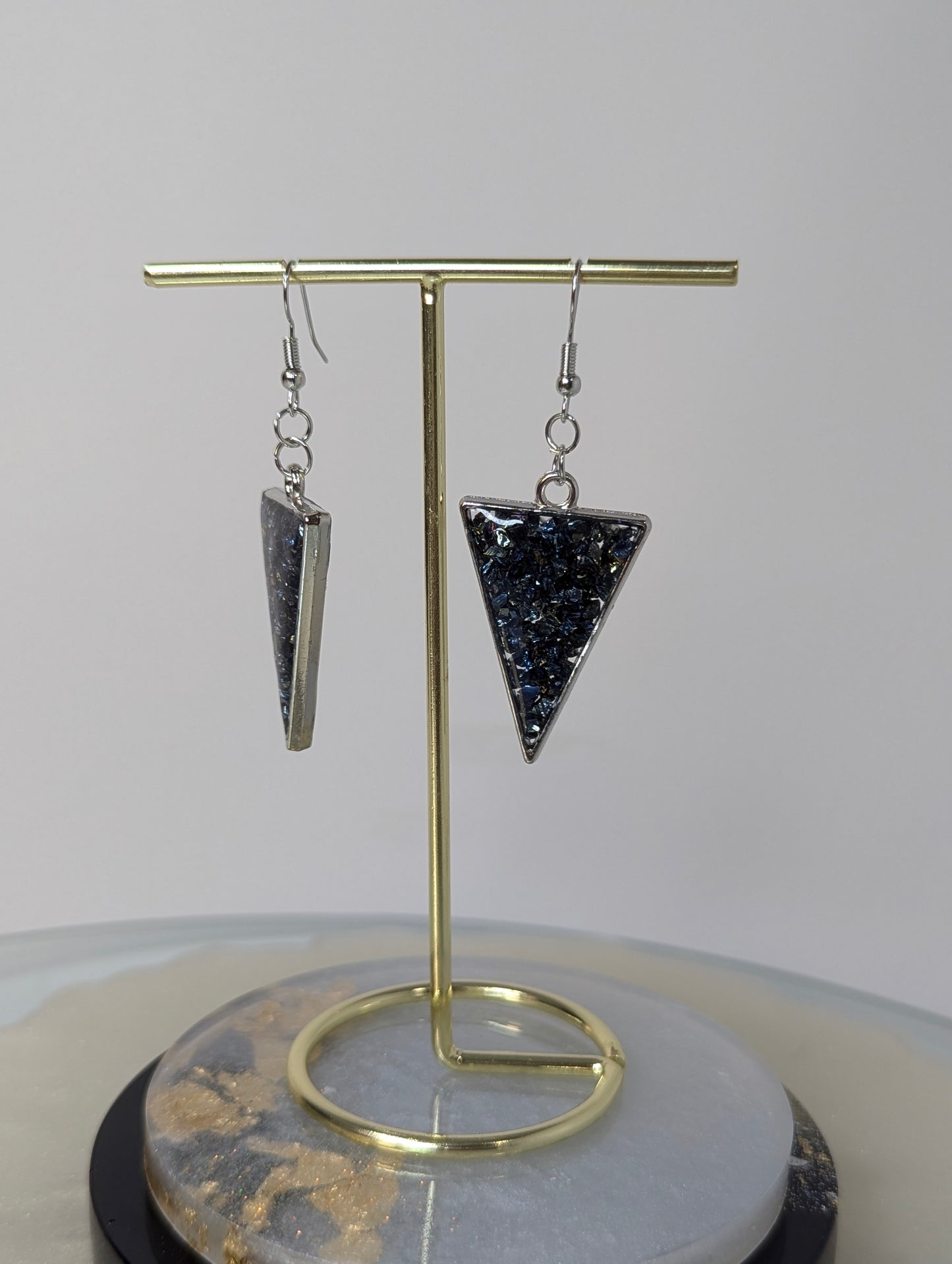 Broken Stones Resin Earrings