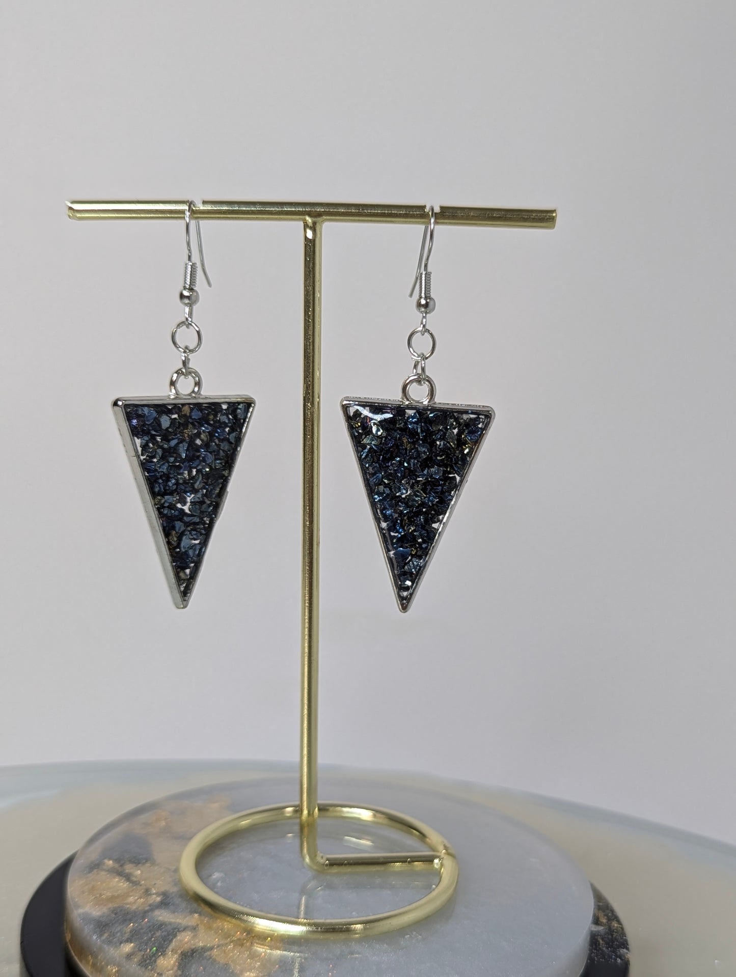 Broken Stones Resin Earrings