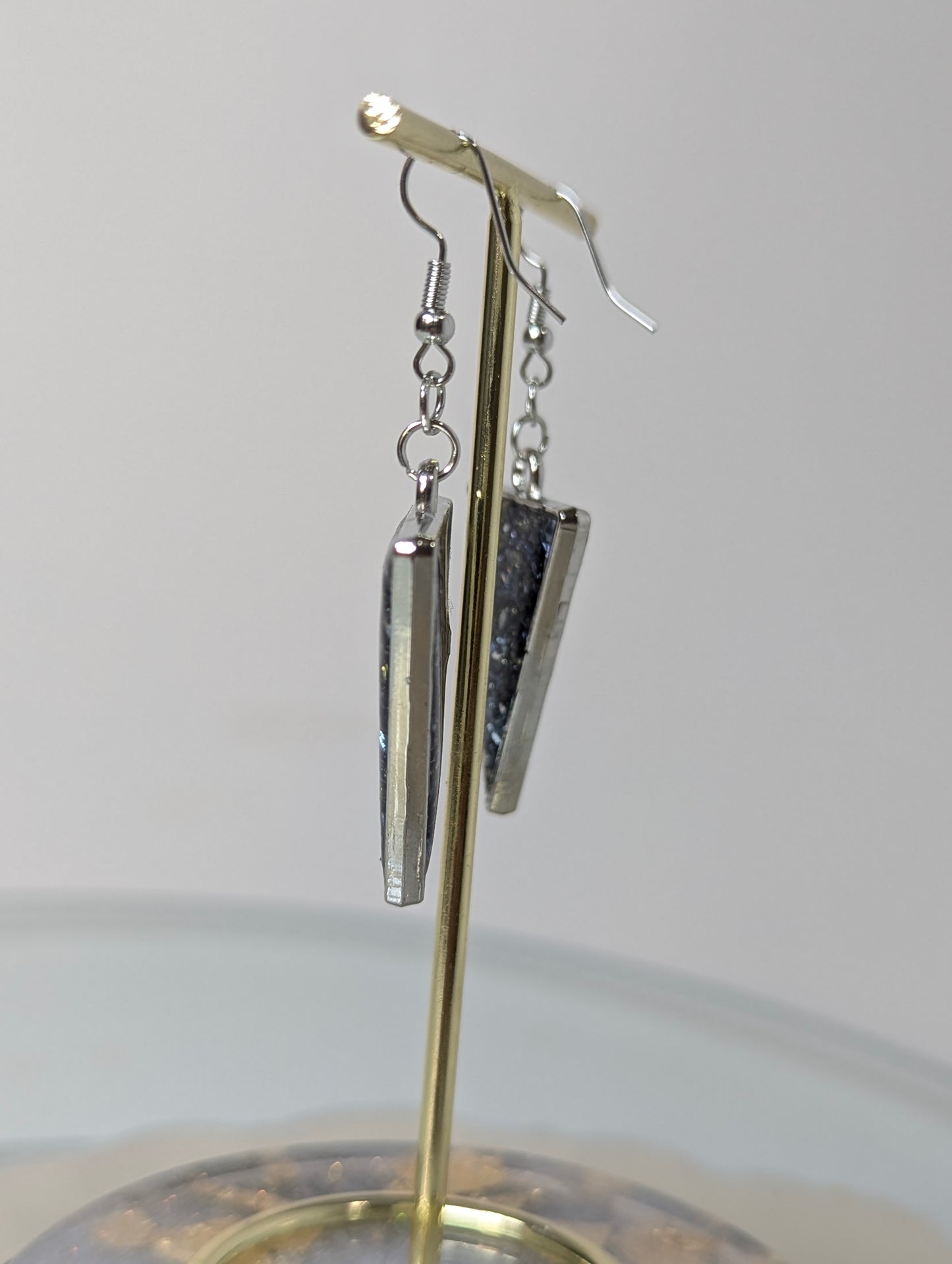Broken Stones Resin Earrings