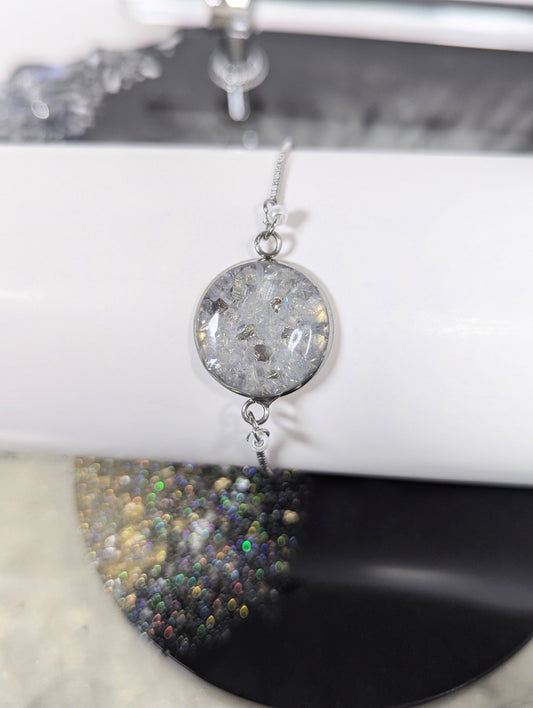 White and Silver Stones Bracelet