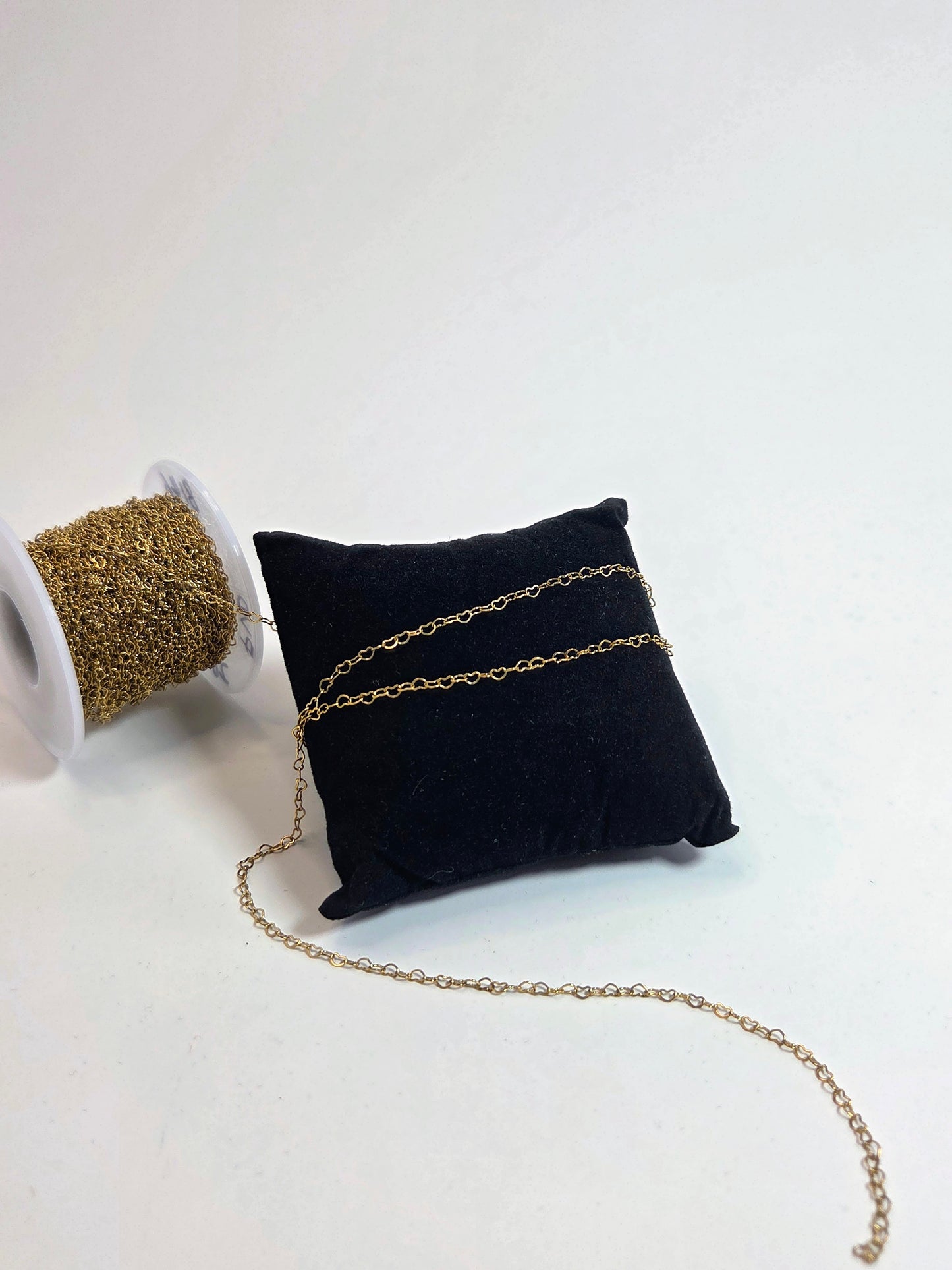 PVD Gold-Plated Heart Chain