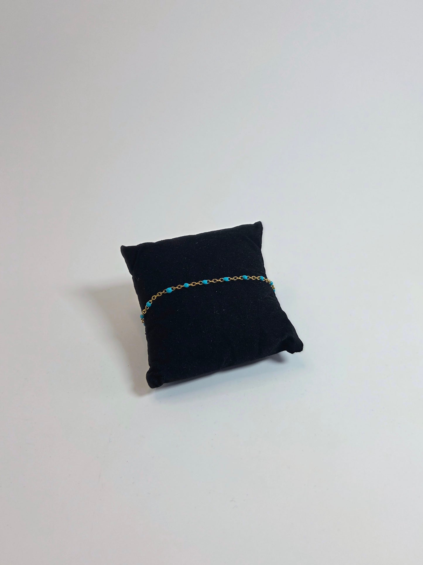 PVD Gold-Plated Turquoise Chain