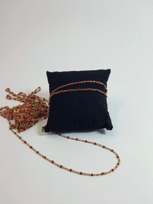 PVD Gold-Plated Red Chain
