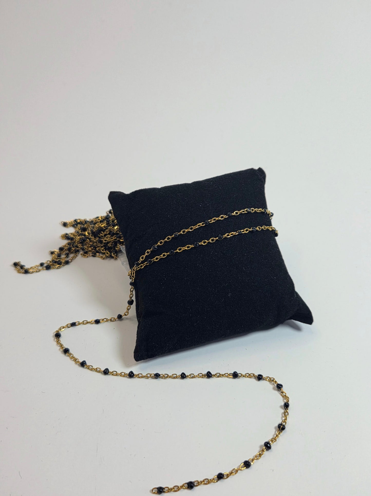 PVD Gold-Plated Black Chain