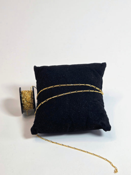 Gold-Filled 3+1 Figaro Chain 1.5mm