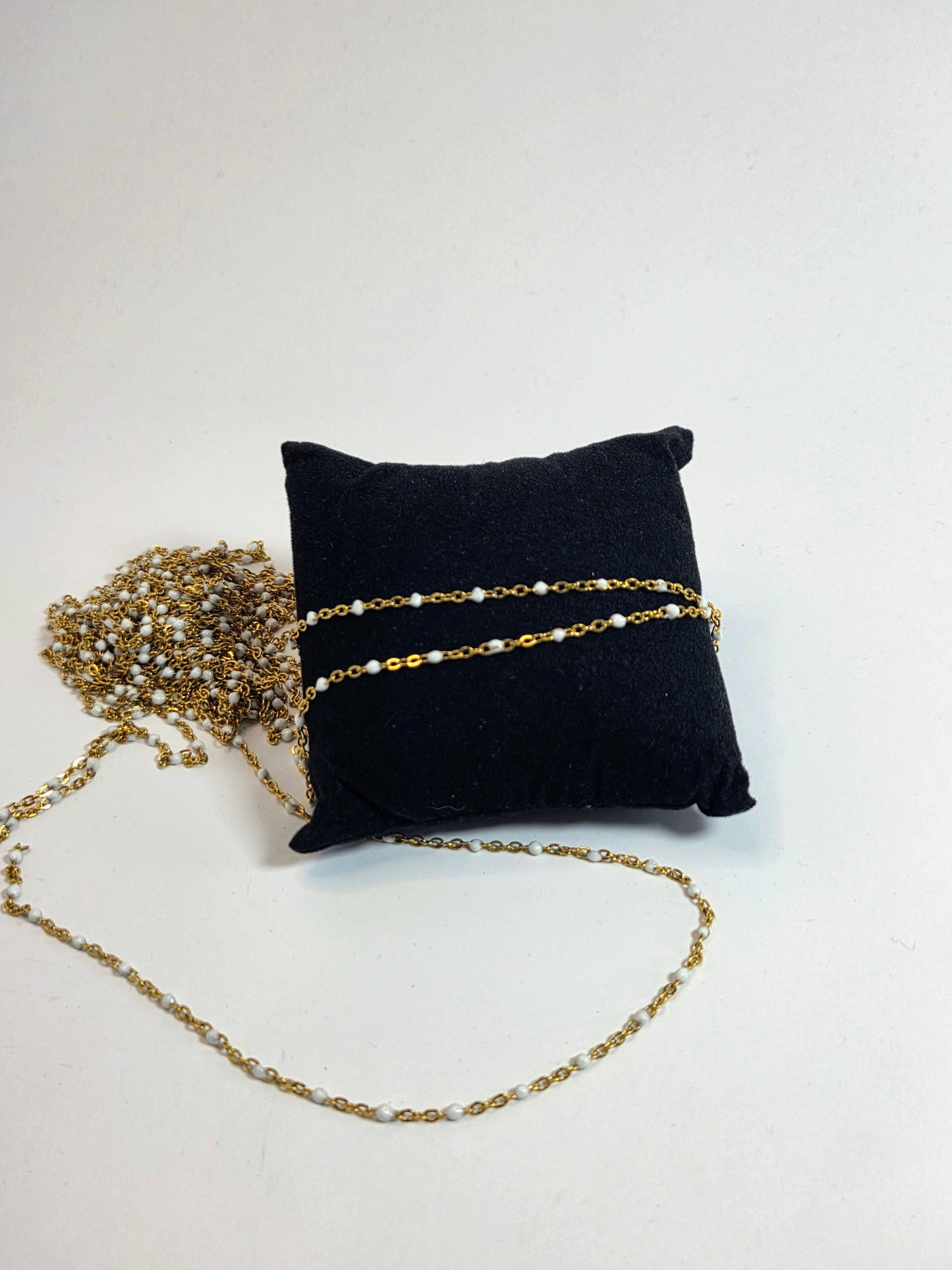 PVD Gold-Plated White Chain