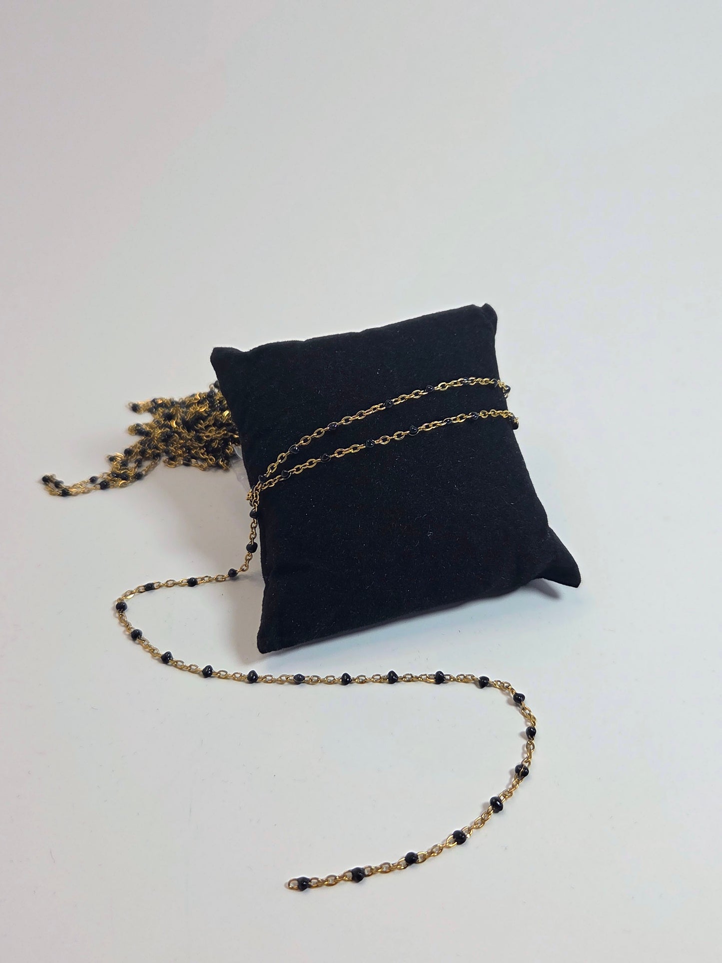PVD Gold-Plated Black Chain