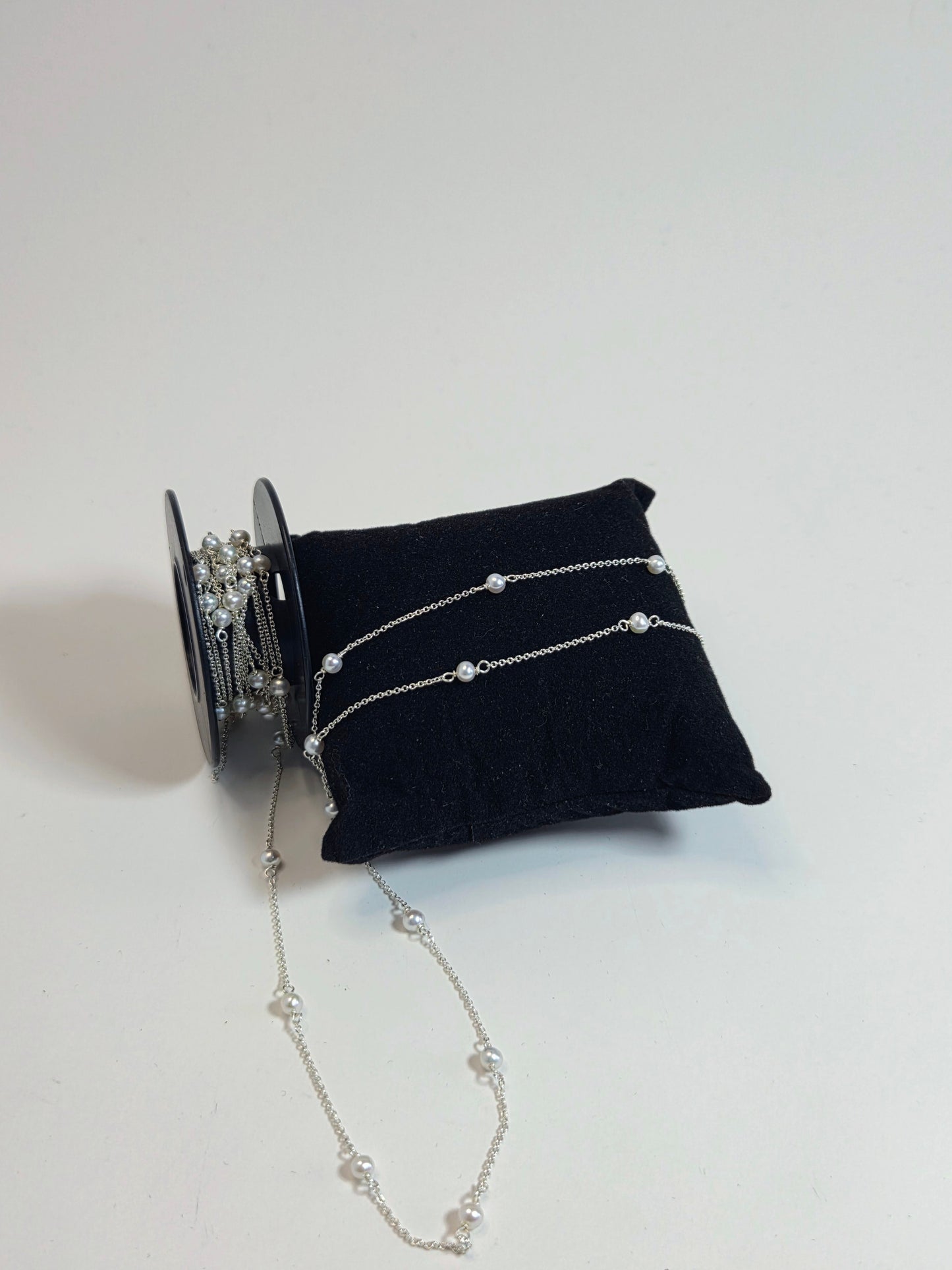 Sterling Silver Pearl Chain