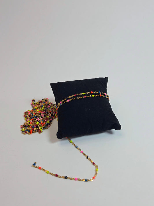 PVD Gold-Plated Multi-Color Chain